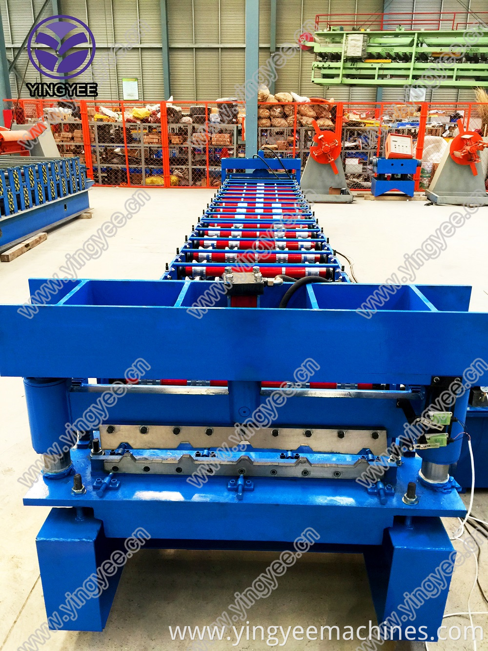 IBR trapezoid roof sheet roll forming machine /PLC control/hydrailic cutting /fast speed